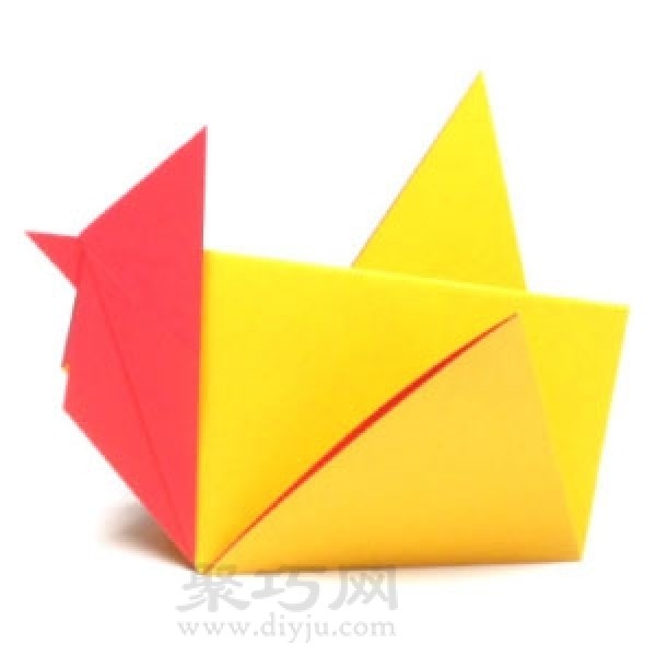 Big rooster origami tutorial