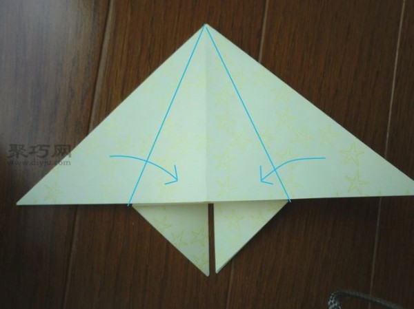 Childrens creative DIY origami three-dimensional rocket making illustrated tutorial