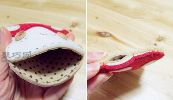 Handmade fabric key bag tutorial teaches you how to DIY fabric key bag