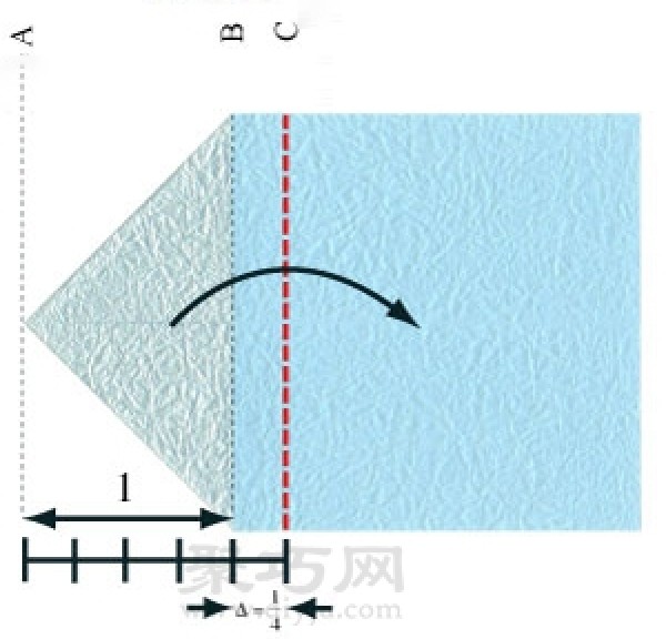 Origami airplane steps with brief description