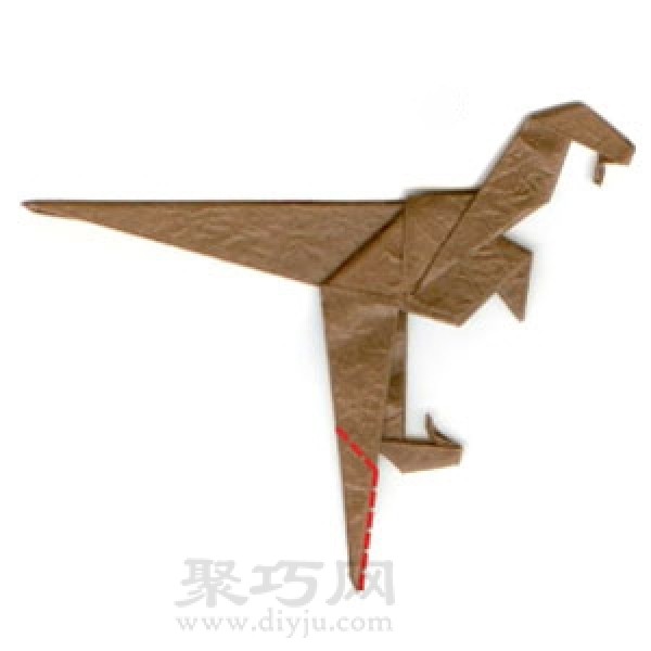 Origami Velociraptor Folding Steps