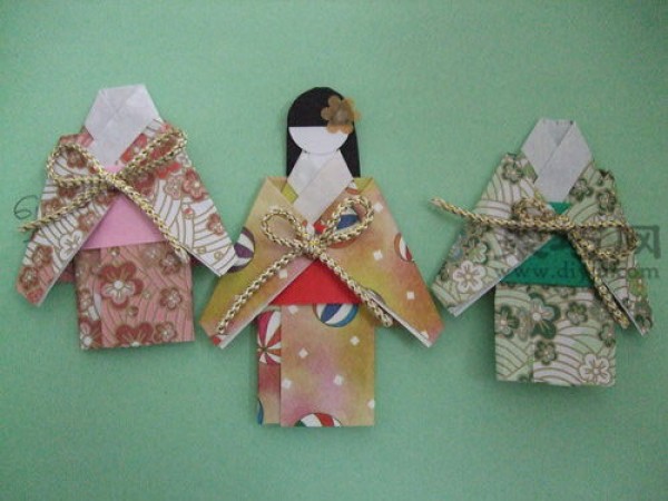 Japanese Kimono Doll Origami Illustrated Tutorial