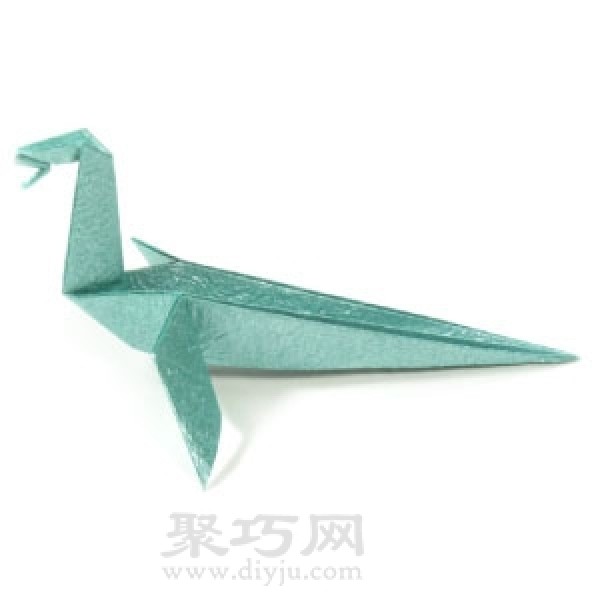 Simple origami dragon folding method