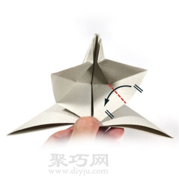 Big-eared elephant origami steps