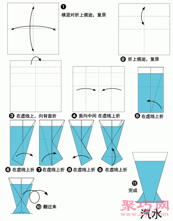 Simple juice origami tutorial for young children