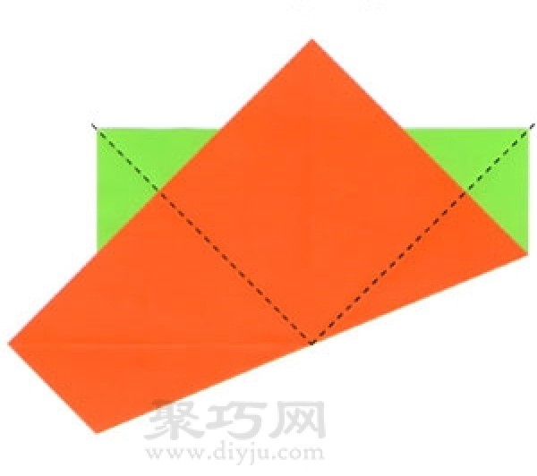 Simple origami square balloon blowing method