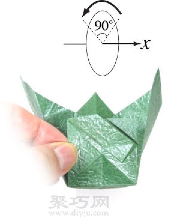 Simple and practical origami hollow cube illustration tutorial