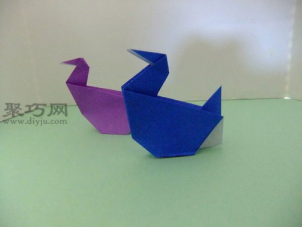 How to fold a simple origami water bird for children How to fold a water bird