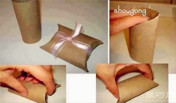 Use paper rolls to DIY exquisite gift packaging boxes. How to make gift boxes by hand