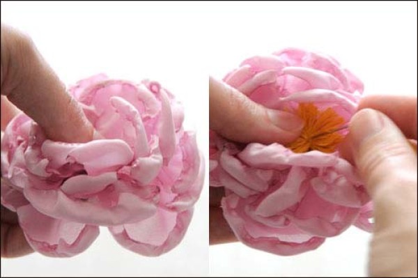 Illustrations for making simple fabric flowers. Let’s DIY simulated fabric rose flowers together.