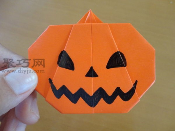 Halloween props pumpkin lantern origami How to make a Halloween pumpkin lantern