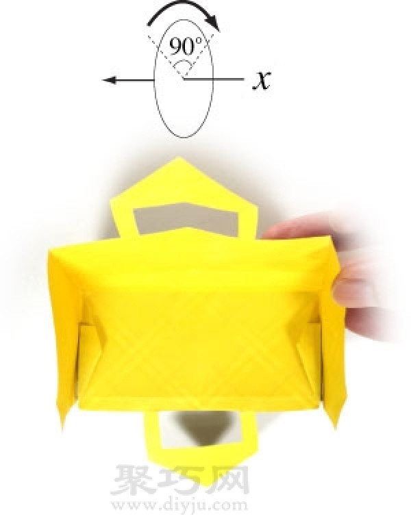 Mini Tote Bag Origami Tutorial Teach you how to make an origami tote bag