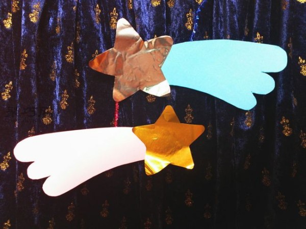 Holiday decoration small ornaments teach you how to make paper art shooting star origami