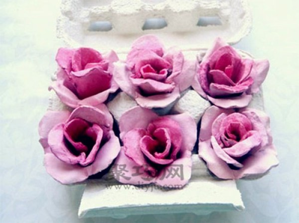 Egg tray diy valentine roses egg carton handmade collection