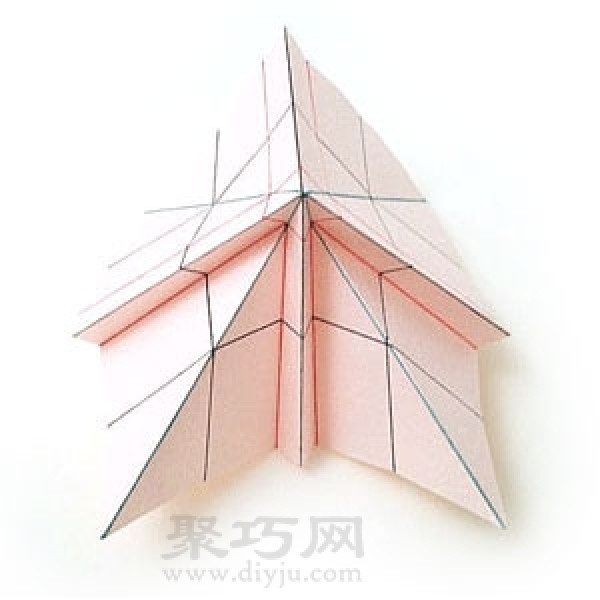 Rose Origami Steps Illustration