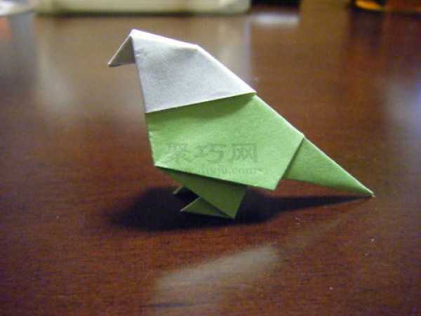 Parrot Origami Illustrated Tutorial Teach you how to origami parrot