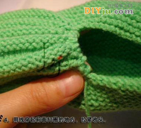 Very cute wool knitted baby shoes tutorial