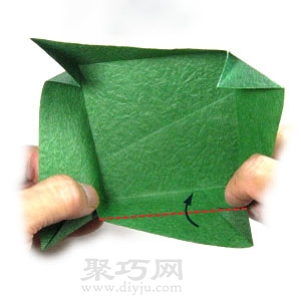 Square paper box with lid origami steps