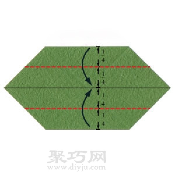 Illustration of the steps for making a tall rectangular origami box