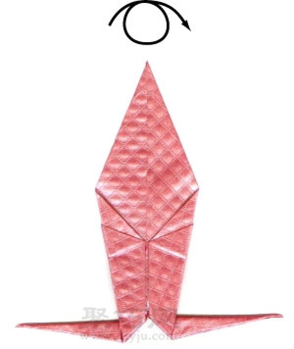 Simple illustration of handmade origami koi fish