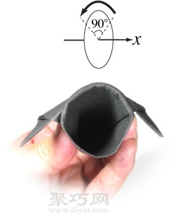 How to fold an origami witchs hat