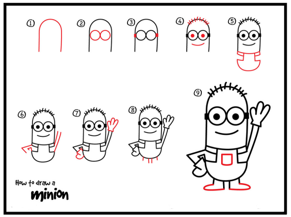 Simple minion drawing tutorial