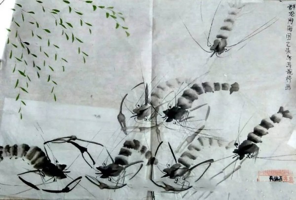 Collection of Excellent Works for Examination of Chinese Flower and Bird Painting in Shrimp Fun Pictures