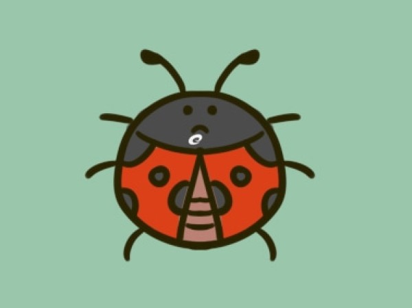 How to draw a cute seven-star ladybug