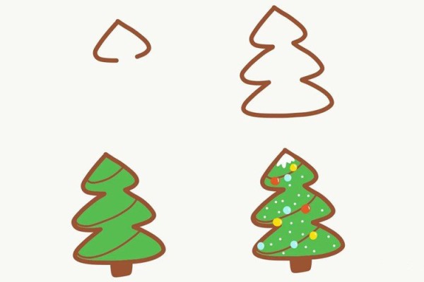 Simple drawing of Christmas material