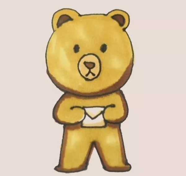 Simple strokes of little bear