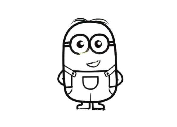 Teach you step by step how to draw Minions