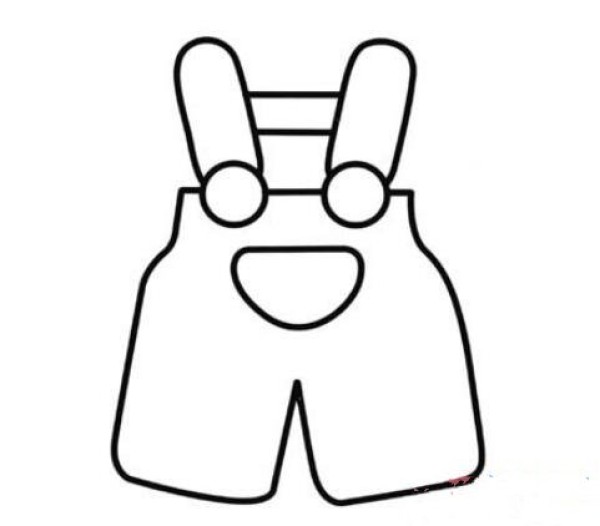 How to draw childrens overalls