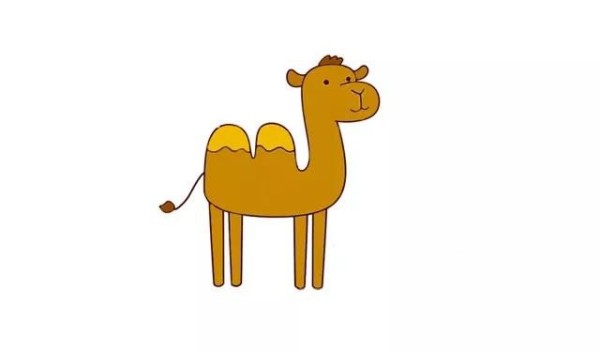 Draw a cute camel in five steps