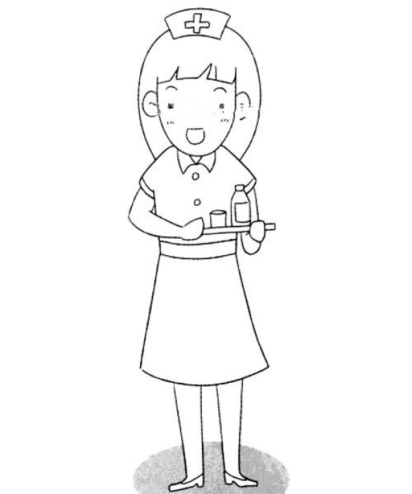 Nurse simple drawing tutorial