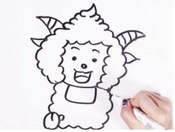 How to draw a lazy sheep