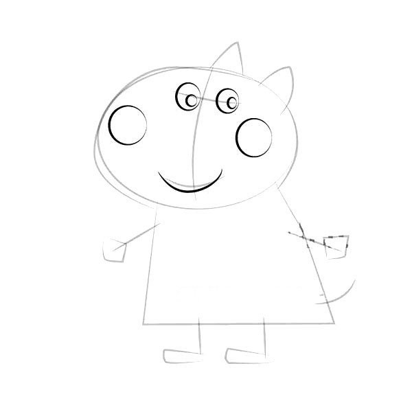 Peppa Pigs Puppy Daisys Simple Drawing