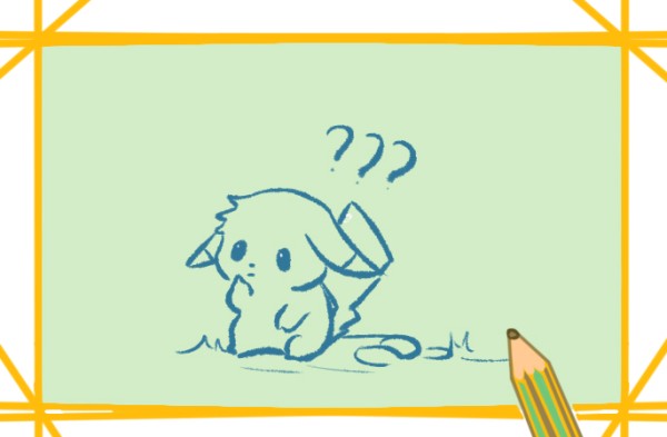 How to draw a puzzled Pikachu