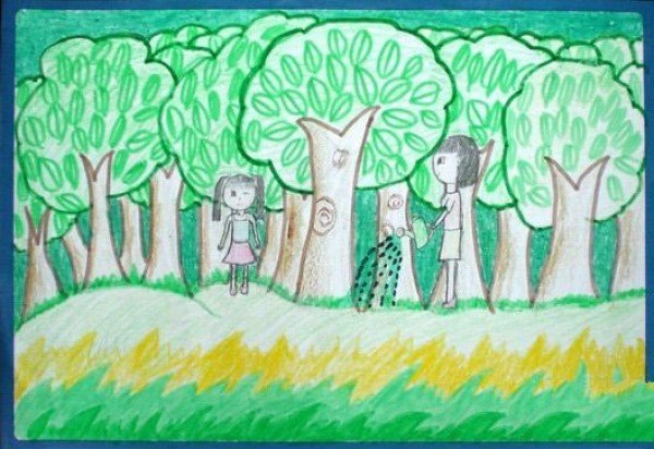 Childrens Drawings of Arbor Day Pictures-Green Hope