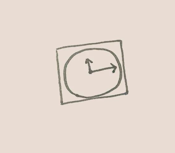 Simple drawing of watch