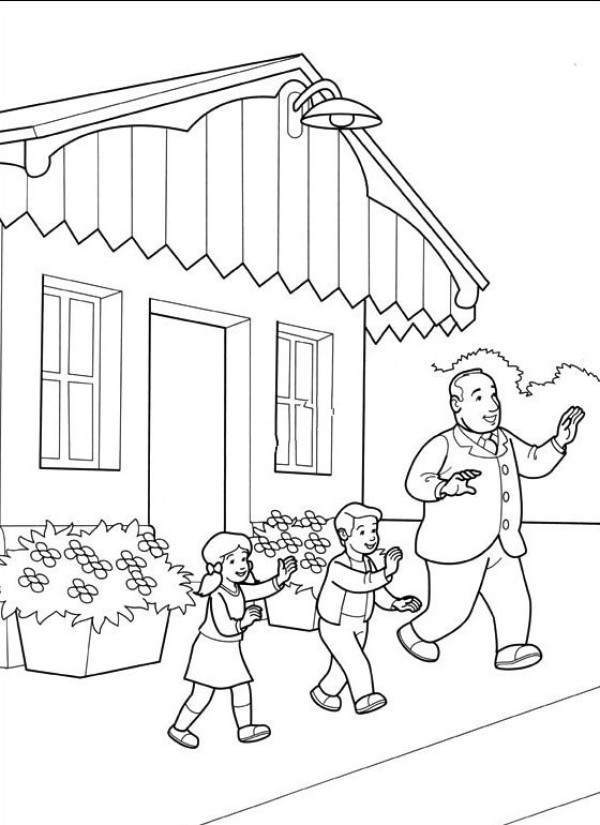 Simple and beautiful Thomas coloring pictures