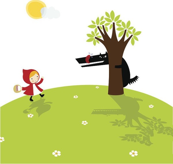 Little Red Riding Hood illustration design picture