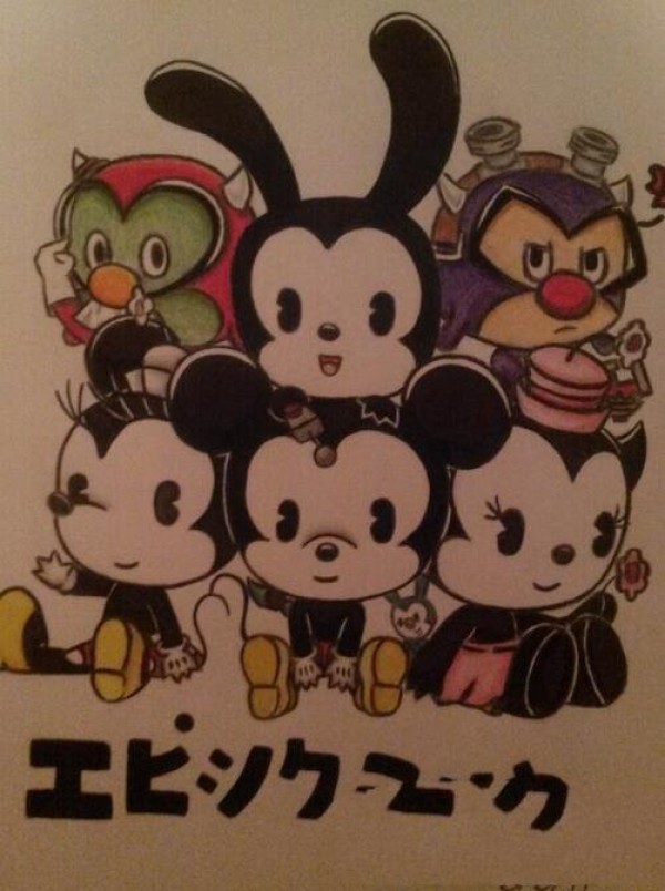 Appreciation of classic Mickey and Mickey Mouse childrens drawing pictures