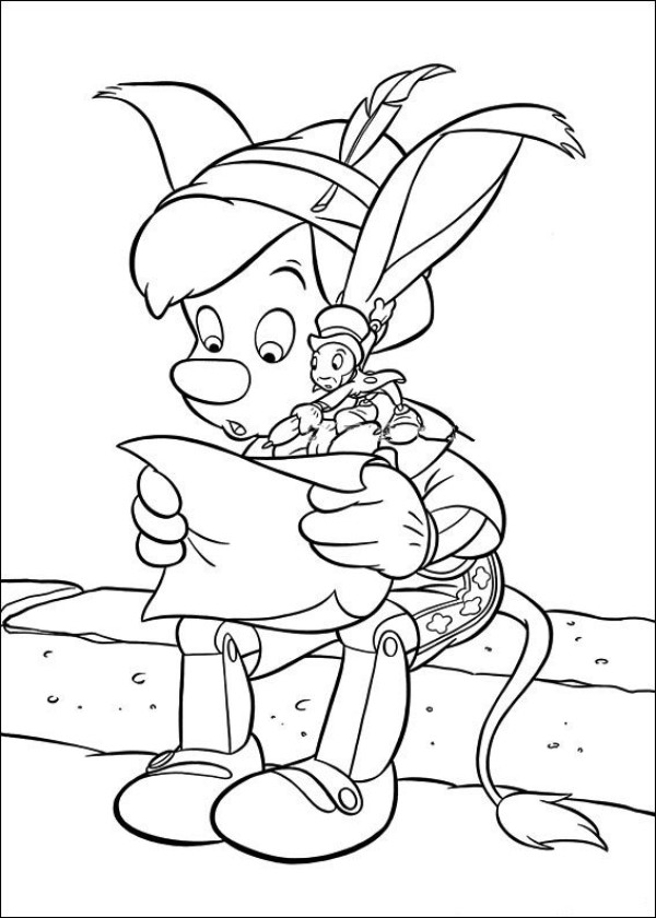 Pinocchio simple drawing pictures 7