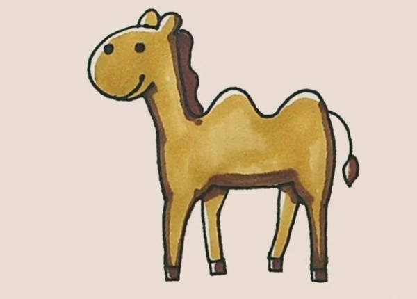 Simple drawing of camel