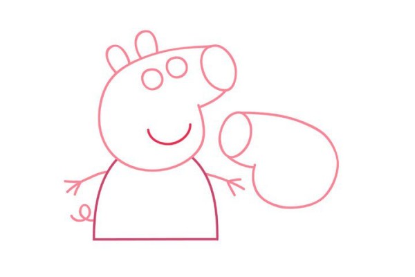 There is also this pig in the Year of the Pig. How to draw Peppa Pig?