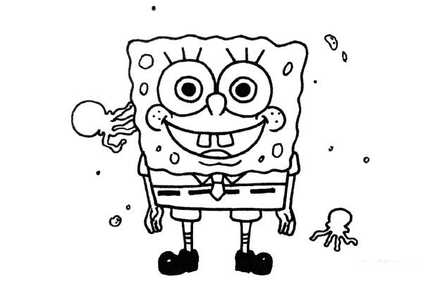 Let’s draw SpongeBob together