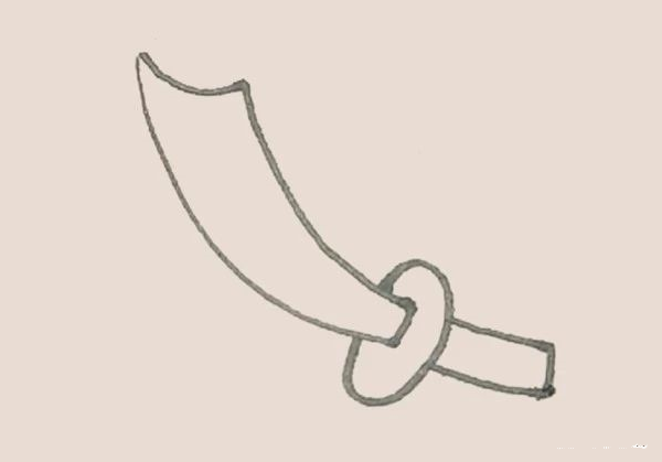 Simple drawing of broadsword