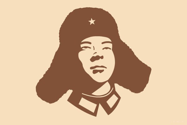 How to draw Lei Feng