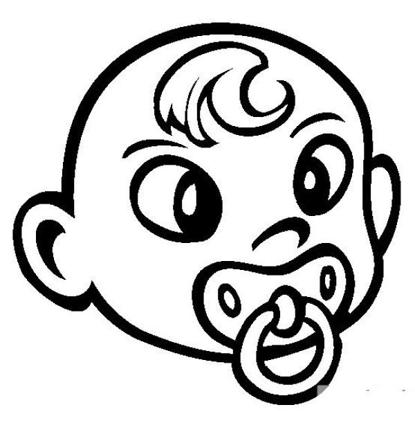 Baby avatar simple strokes picture