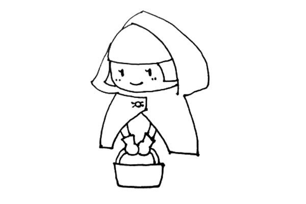 Learn to draw Little Red Riding Hood easily